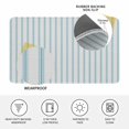 thumbnail image 3 of Blue Striped Door Mat Indoor Outdoor, Blue White Stripes Farmhouse Non Slip Welcome Mat with Rubber Backing, Absorbent Fabric Front Door Mats Entryway Rug for Home Patio Entrance 18"x30", 3 of 8