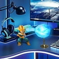 thumbnail image 2 of Dragon Ball Anime Character Night Light Figurine Decorative Led Lamp Trunks Toys Peripheral Desktop Ornament(Trunks Blue), 2 of 6