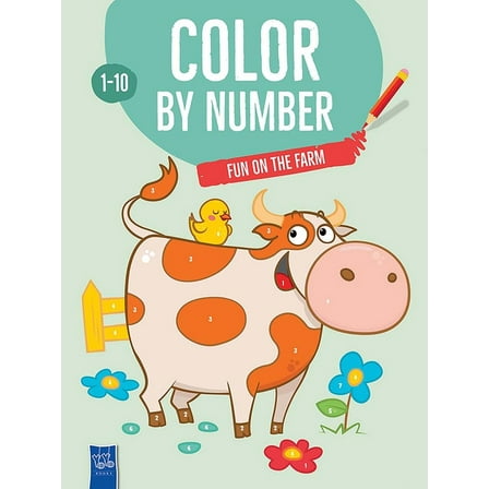 Dover Kids Coloring Books Color by Number Fun on the Farm, (Paperback)