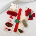 thumbnail image 4 of Eoperou 4Pcs/Set Christmas Hairpins Adorable Christmas Elements High Elasticity Fine Workmanship Antler Decor Festival Decoration Headdress Cute Christmas Hair Barrettes Slap Bracelet for Party, 4 of 8