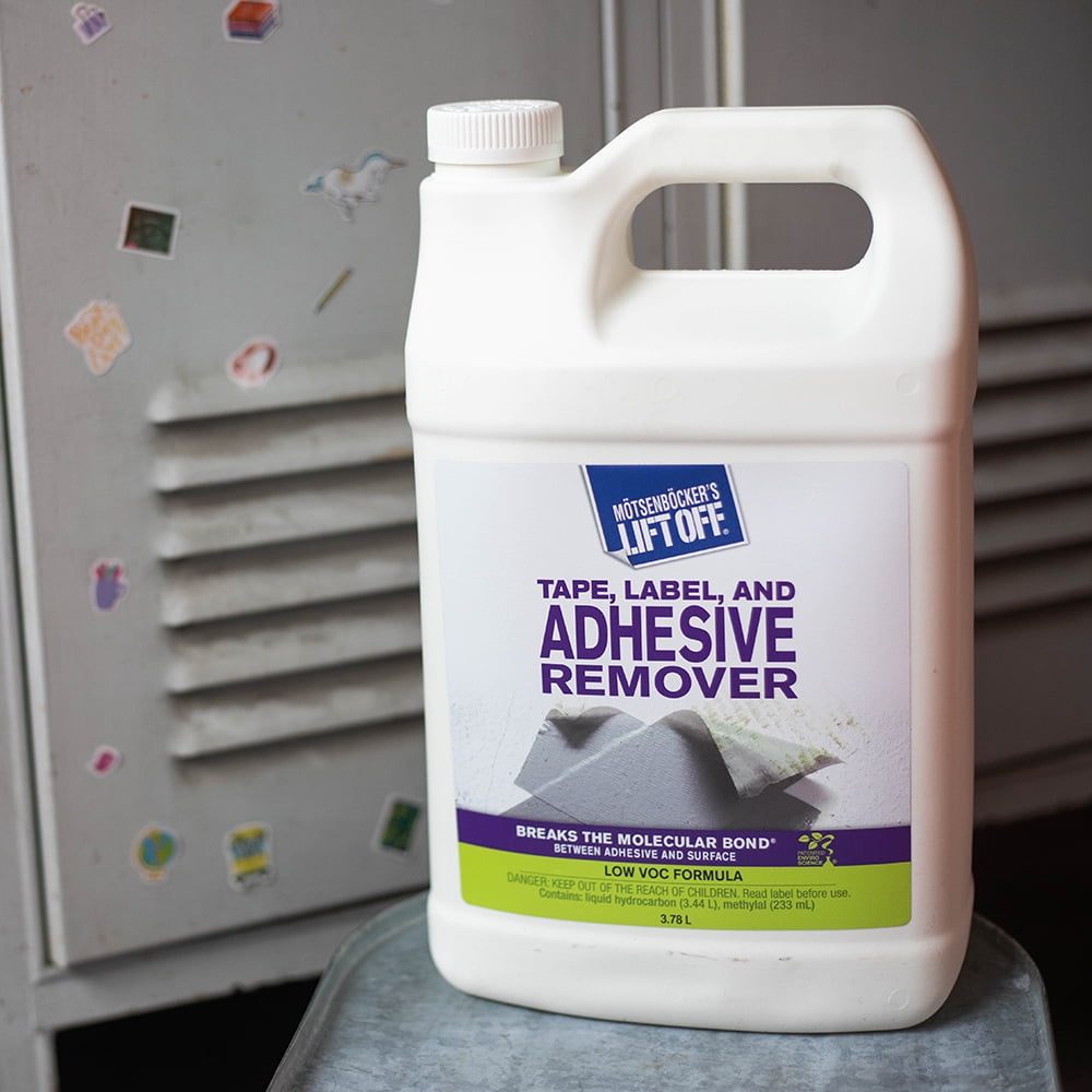Lift Off 40801 Tape, Label, and Adhesive Remover Safely Removes Stickers, Glue, Decals, Sticky Residues, Gallon, Pack of 1