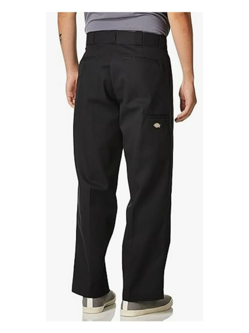 Dickies Men's Loose Fit Double Knee Work Pants Black 32W x 32L