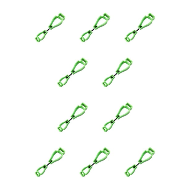 Kenally Glove Grabber Clip Multipropósito Cintura Hebilla Clips Holder Guantes Keeper Labor Workers Jardines Sitios de construcción Verde Verde 10piezas