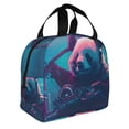 thumbnail image 2 of Pofeuu DJ Panda Hot Air Balloon Print Lunch Bag Lunch Box Insulated Lunch Bag Adult Lunch Box for Men and Women, 2 of 8