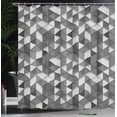 thumbnail image 3 of Ambesonne Geometric Shower Curtain, Abstract Retro Modern Art, 69"Wx84"L, Taupe Grey, 3 of 4