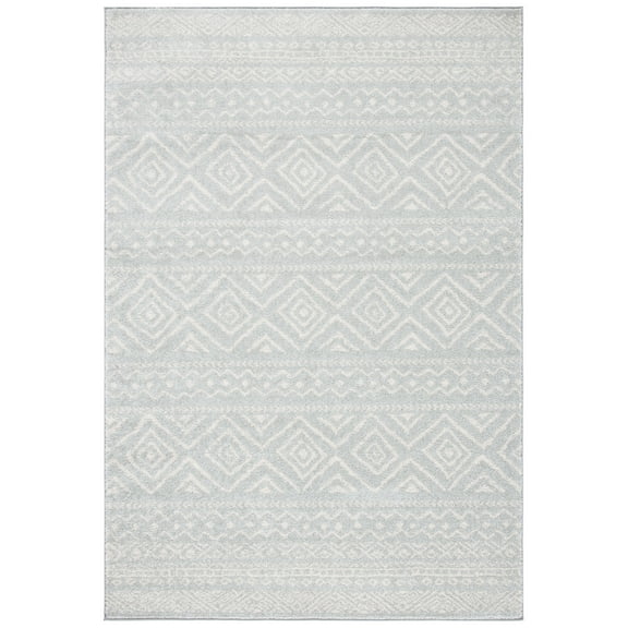 SAFAVIEH Tulum Merletta Oriental Area Rug, Light Grey/Ivory, 3' x 5'