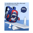 thumbnail image 3 of Mochila Infantil Impermeable diseño de Astronauta Ligera Azul, 3 of 5