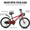 thumbnail image 6 of ICEELF 20 inch Kids Bike, Carbon Steel Frame, Dual Brakes, Adjustable Seat, Kickstand for Boys Girls Ages 3-12, 6 of 9