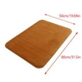 thumbnail image 3 of Btomtd 19.68' x 31.49' Absorbent Plush Floor Mat Memory Foam Bath Rug Non-Slip Bathroom Shower Rug Machine Washable Bedroom Carpet Decor, Brown, 3 of 4