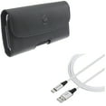 thumbnail image 1 of Leather Case Belt Clip w Type-C 10ft USB Cable for Samsung Galaxy A72 5G/A52 5G/A42 5G/A32 5G/A12 5G - Holster Cover Pouch, Charger Cord V1V Compatible With Galaxy A72 5G/A52 5G/A42 5G/A32 5G/A12 5G, 1 of 1