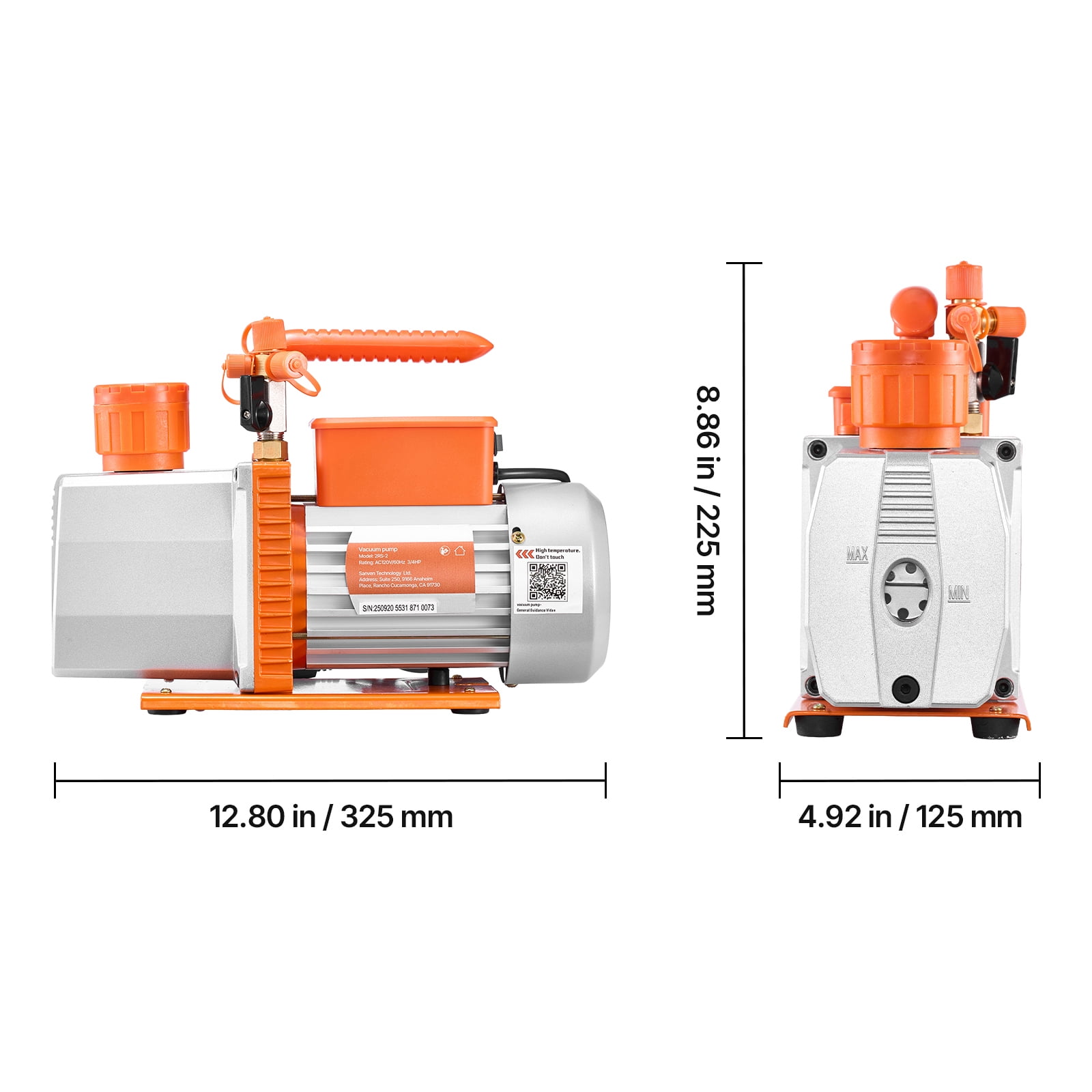 KFFKFF Vacuum Pump, Cast Iron Aluminum