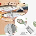 thumbnail image 2 of 4Pieces Fish Scaler Remover, Fish Scaler Brush, Stainless Steel Fish Cleaning Kit Fish Scaler Fish Skin Graters Cleaning Peeler Scaler Scraper for Kitchen Fish Scales Removing Peeling, 2 of 11