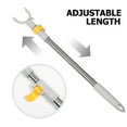thumbnail image 3 of Shisuyan Adjustable Telescopic Clothes Hanger Rod Stainless Steel Extendable Drying Pole Ceiling Mounted Clothesline Rod for Small Garments Home Use, 3 of 8