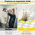 thumbnail image 3 of Toilet Installation Jack,Toilet Installation Dolly, Stainless Steel Foldable Lift with Positioning, 3 of 8
