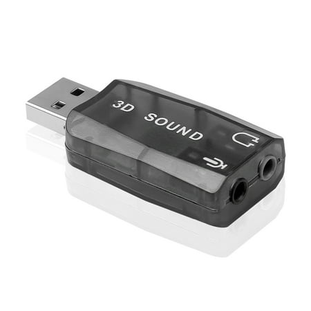 

SIEYIO USB to 3.5mm Mic Microphone Adapter 3D Sound Card for Headset Speaker Stereo Audio Converter