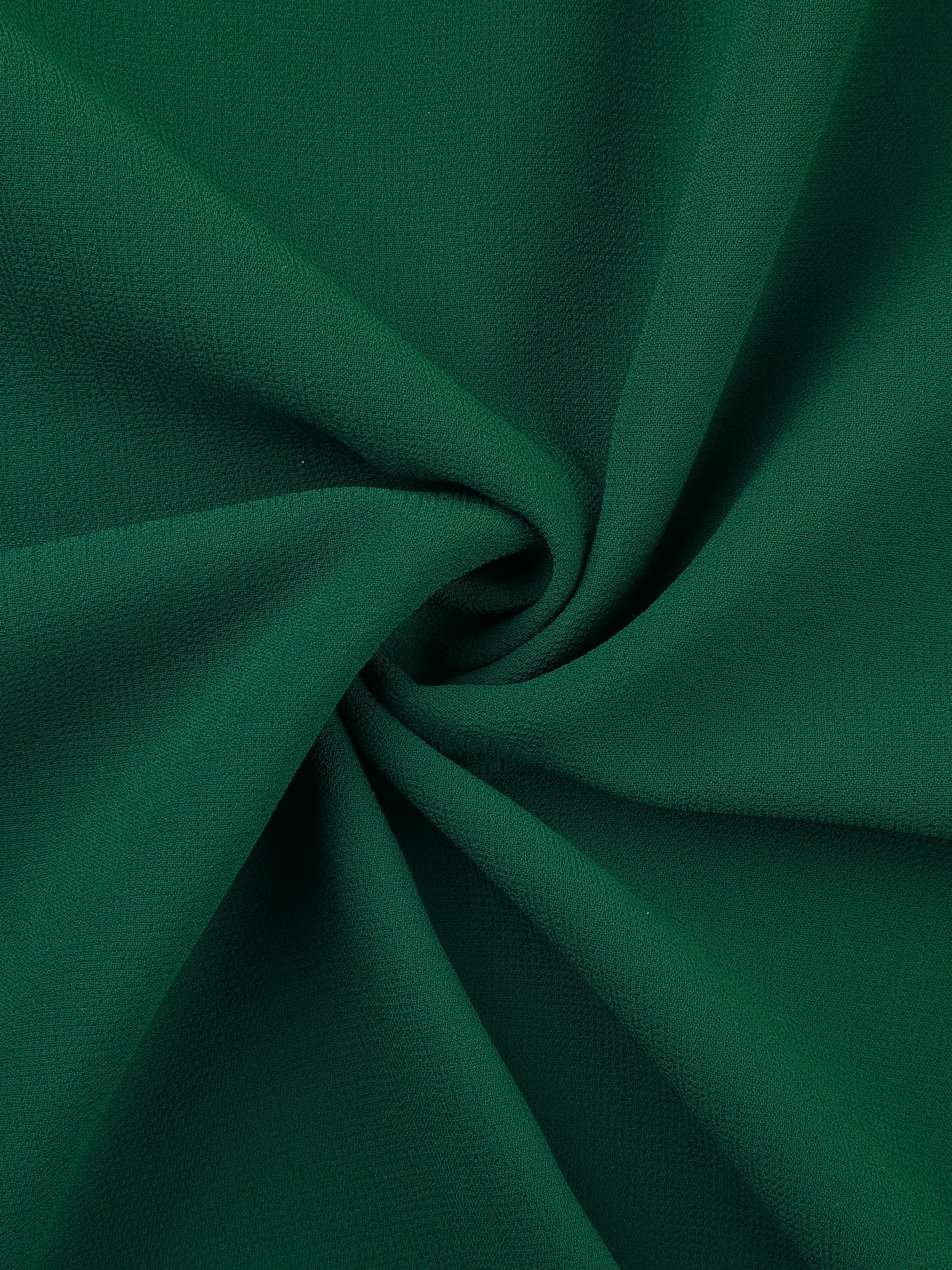 DARING DIVA Women's Plus Chiffon Ruffle Double-Layered Top 3X Dark Green