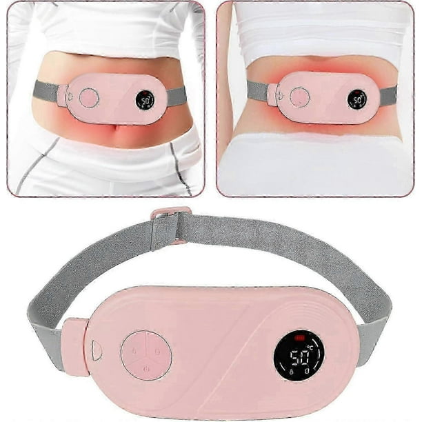 Portable Cordless Heating Pad, Heating Pad for Back Belly Pain with 3 Heat Levels and 3 Vibration Massage Modes, Menstrual Fast Heating Waist Belt