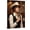 Frame-style, variant on Western Cowgirl Canvas Wall Art Print Vintage Saloon Woman Holding Revolver Painting Rustic American West Home Decor for Living Room Bedroom Office