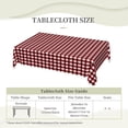 thumbnail image 2 of Rectangle Tablecloth with Wave Lace 60x84 Inch, Line Stripes Check Rectangle Table Cover Soft Table Cloth Farmhouse Table Cover for Kitchen Dining Picnic Party Home Decoration, 2 of 8