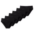 thumbnail image 1 of SCHIESSER Braguitas Tai para mujer, pack de 6 - «Cotton Essentials», pantalones Tai, algodón Negro M (Medium), 1 of 6
