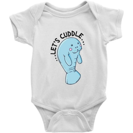 

Lets Cuddle Funny Manatee Baby Crawl cloths Long Sleeve Unisex Infant Rompers Bodysuit