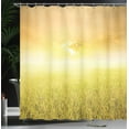 thumbnail image 4 of Ambesonne Yellow Shower Curtain, Farm Countryside Field, 69"Wx75"L, Yellow Beige, 4 of 5