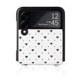 thumbnail image 4 of TECH CIRCLE for Samsung Galaxy Z Flip 3 Case,Heart Pattern Leather Soft TPU Bumper Ultra-Thin Cover with Long Shoulder Strap for Samsung Galaxy Z Flip 3 5G 2021, Green, 4 of 7