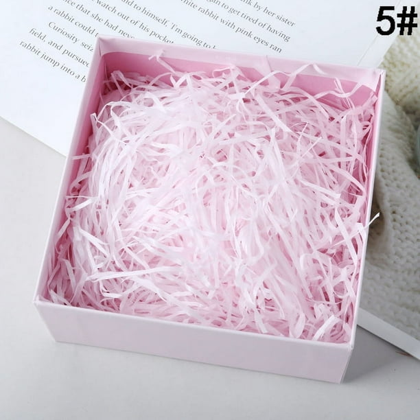 Papel triturado de hierba Lafite, relleno para caja de dulces de boda, caja de regalo, nido de pollo plisado decorativo de color, papel triturado, suministros para boda