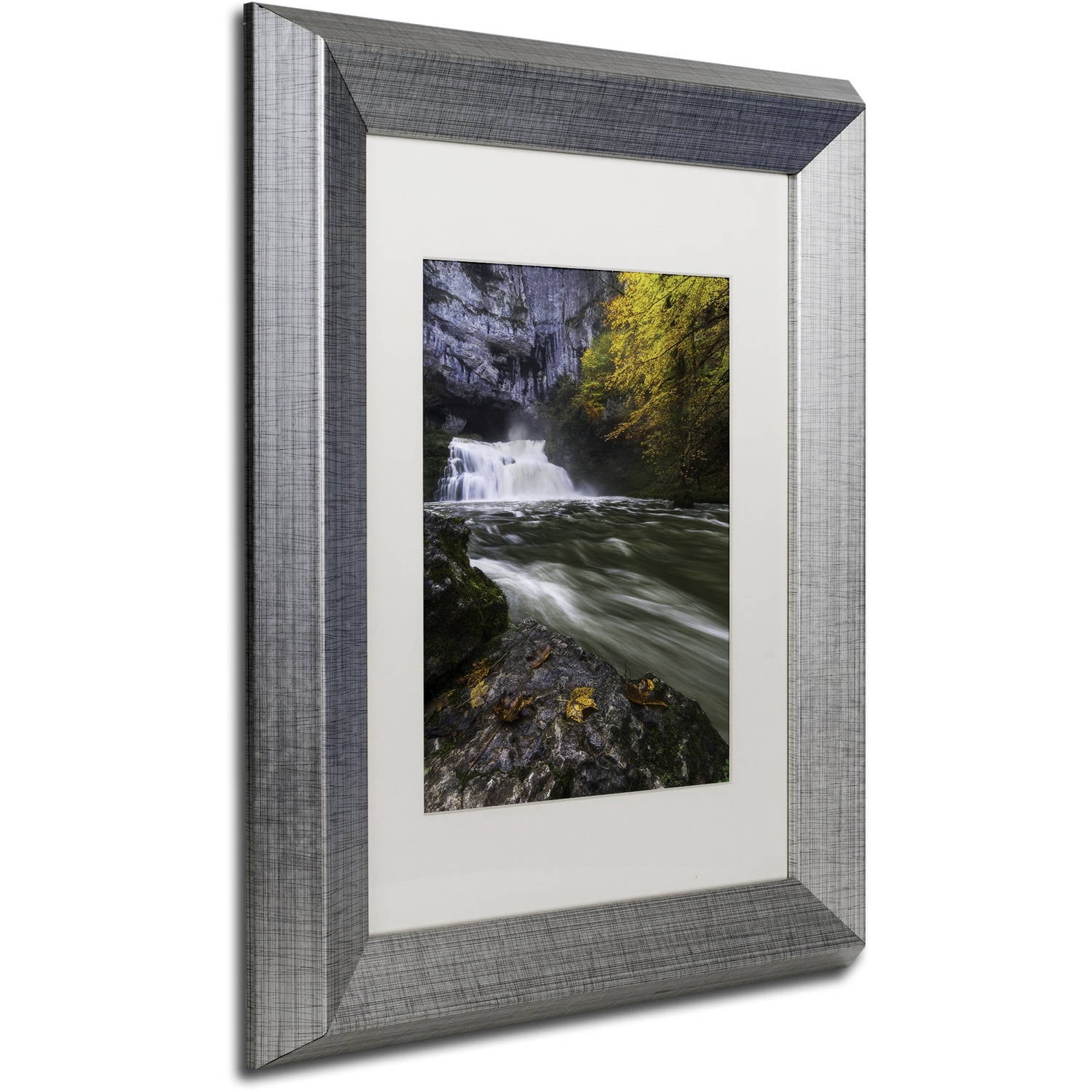 Trademark Fine Art "Perfect Harmony" Canvas Art by Mathieu Rivrin, White Matte, Silver Frame