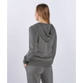 thumbnail image 2 of Boxercraft BW5201 Women's Dream Fleece Full-Zip Hoodie-Black Heather-2XL, 2 of 4