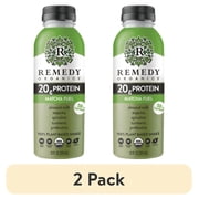 (2 pack) Remedy Organics Plant Based Matcha Fuel Nutritional Instant General Wellness Shake, 12 fl oz