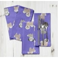 thumbnail image 6 of "S4Sassy Purple Puppies Dog Parties Table Decor Linen Re-Usable Cloth Napkins Set 18 x 18""(Pack of 6)", 6 of 8