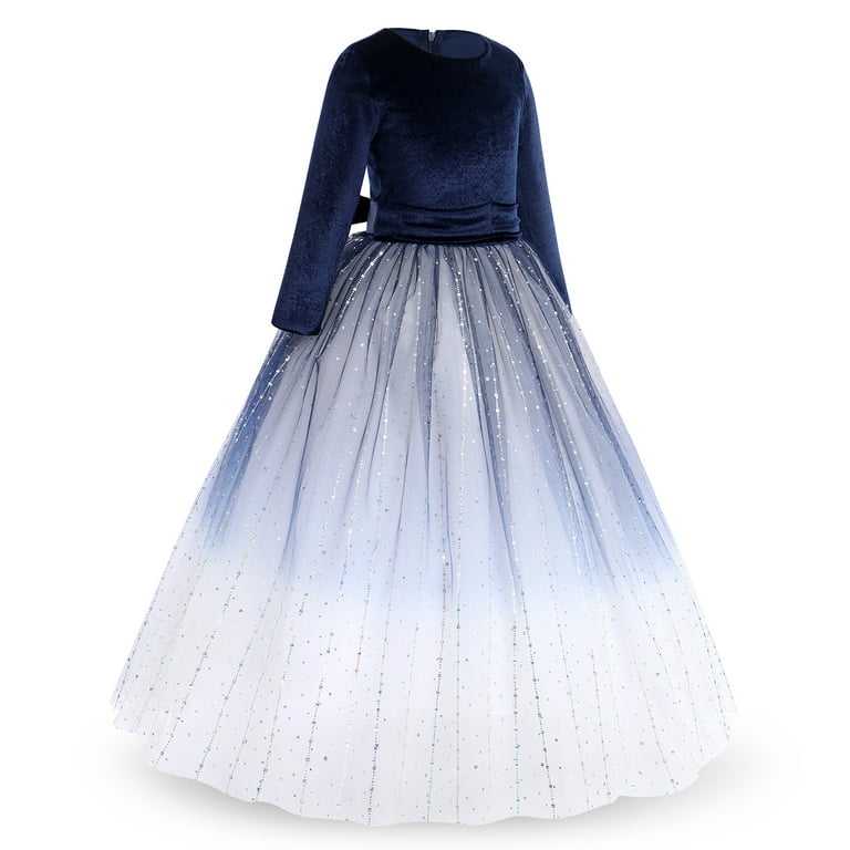 Special Gradient Blue Tulle Lace Wedding Dresses, Gorgeous Wedding Ball Gown, Long Wedding Dresses Special Gradient Blue Tulle Lace Wedding Dresses, Gorgeous Wedding Ball Gown, Long Wedding Dresses