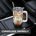 thumbnail image 7 of Insulated Dog Lover Tumbler for Women - 40oz Leakproof Travel Mug with Handle & Straw - Cute Puppy Gift Coffee Cup, 7 of 7
