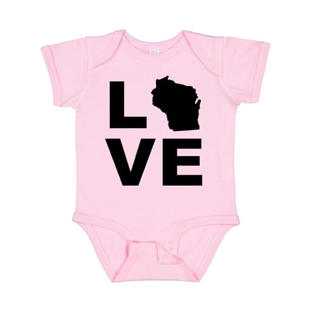 

Inktastic Love Wisconsin Gift Baby Boy or Baby Girl Bodysuit