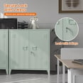 thumbnail image 5 of Metal Storage Cabinet 35.4”H Locking Storage Cabinet with 2 Adjustable Shelves and Doors, Small Storage Cabinet for Home Warehouse Office Garage (Green), 5 of 7