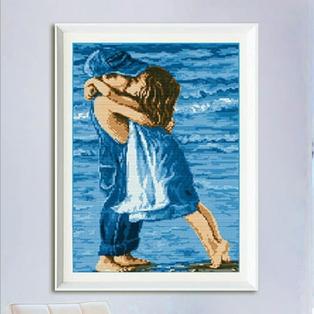 Needlecraft Design - DIY Handmade Needlework Cross Stitch Set Embroidery Kit Precise Printed Sea Childhood Design Cross-Stitching 49.5 * 36cm Home Decoration