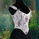 thumbnail image 5 of Faja moldeadora de cintura para mujer, con estampado de corte, tirantes ajustables para los hombros, sin mangas, de poliéster, 5 of 9