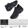 thumbnail image 2 of vibdiv Mens Walking Shoes Non Slip Running Shoes Breathable Workout Shoes Lightweight Breathable Casual Work Sports Gym Shoes All Black Size 7.5, 2 of 8