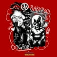 thumbnail image 2 of Men's Marvel: Deadpool & Wolverine Dogpool and Babypool Doodles Graphic T-Shirt, 2 of 5