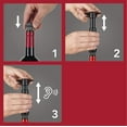 thumbnail image 4 of Vacu Vin Wine Saver Pump Black with Vacuum Wine Stoppers - Keep Your Wine Fresh for up to 10 Days - 1 Pump 2 Stoppers - Reusable - Made in the Netherlands, 4 of 6