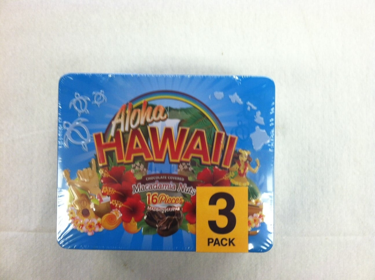 Hawaiian Chocolate Macadamia Nuts, 3 Pack3.2 oz. Keepsake Tins