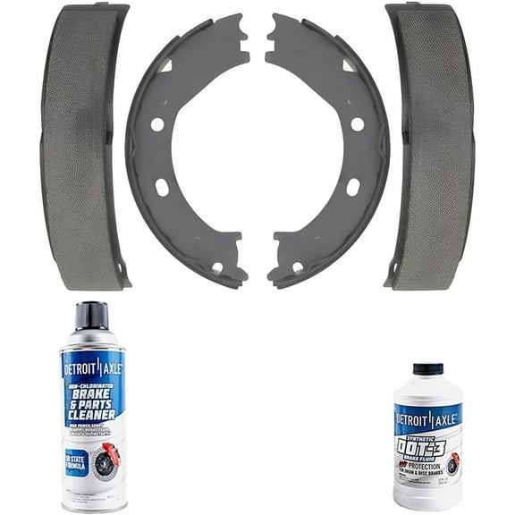 Detroit Axle - Rear Brake Shoes for 02-08 Dodge Ram 1500 03-07 Durango 07-08 Chrysler Aspen 04-07 Ford E-150