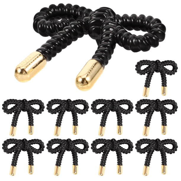10 botones de costura con forma de lazo, botones decorativos para abrigos y ropa.