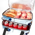 thumbnail image 5 of Ice Hockey Double Layered Insulated Lunch Bag with Two Compartments, Large Capacity, Refrigeration Capability, and Hand Carry Design - 7.1x11.4x16.1 Inches, 5 of 6