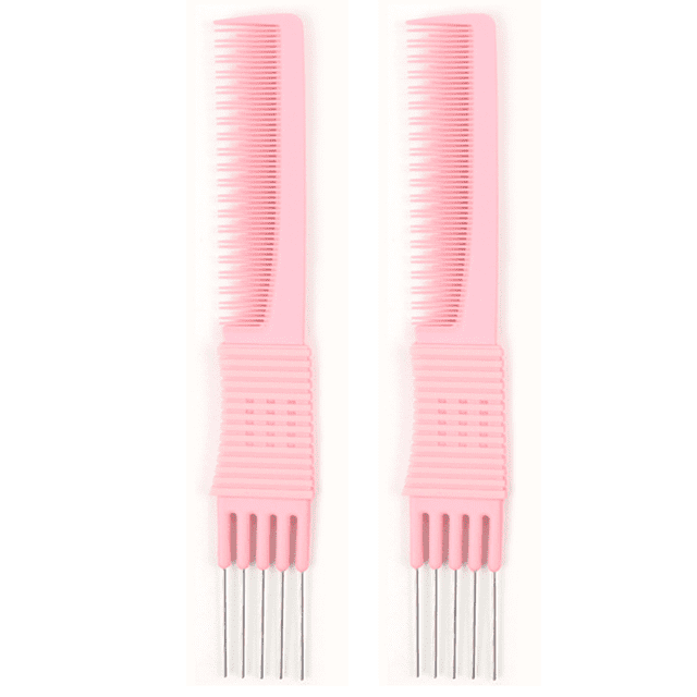 2 Pack, Stainless Still Lifts - Chemical and Heat Resistant rStyling Comb – Anti Static Comb For manyHair Types