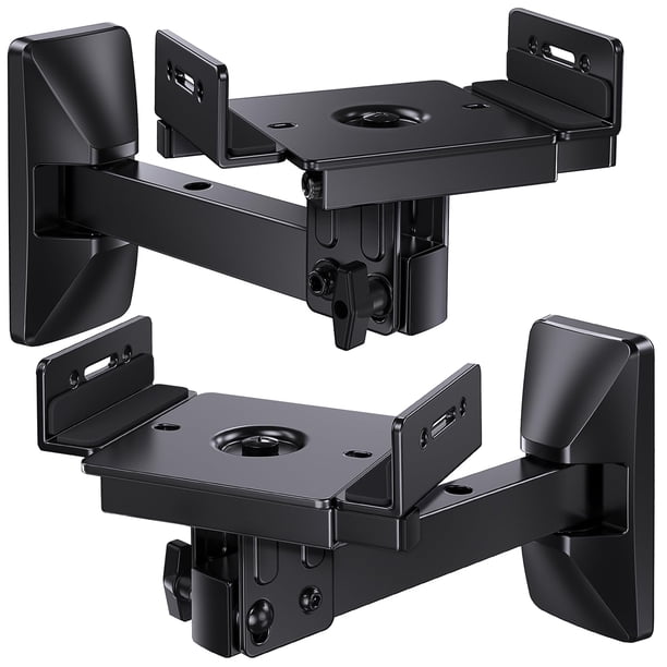 Soportes de pared para altavoces Pipishell con doble sujeción lateral, 50 kg