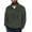 Army Green, variant on Mens Quarter Zip Fleece Sweatshirt Long Sleeve Loose Fit Solid Color Fluffy Pullover Sweatshirt Fall Winter Warm Tops with Kangaroo Pocket