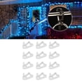 thumbnail image 4 of Clips De Luz Navideña, Instalación Simple Reutilizable Plástico Pequeño 150pcs Clips De Luz De Canalón De Navidad Para Navidad ANGGREK Blanco, 4 of 8