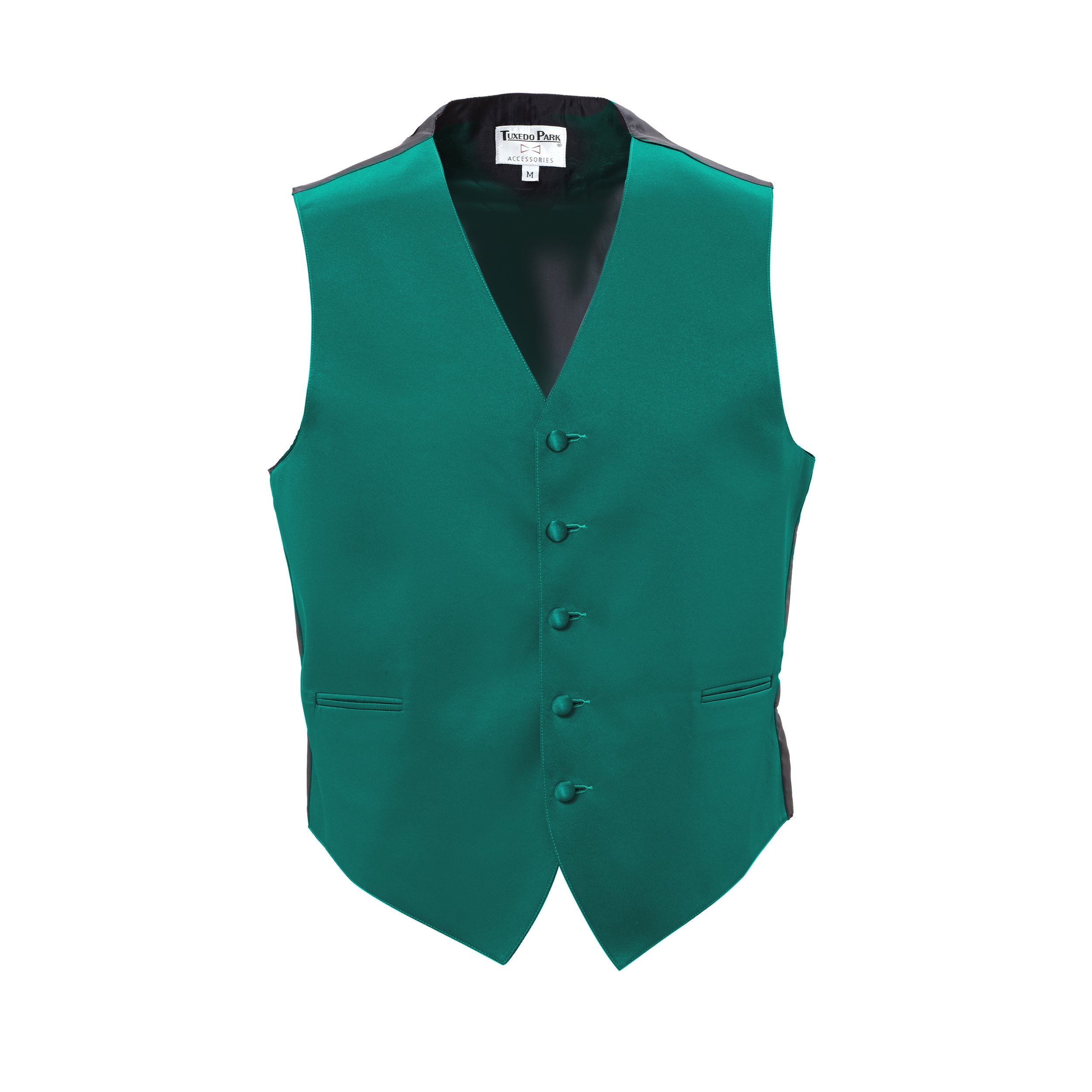 Teal Satin Fullback Vest